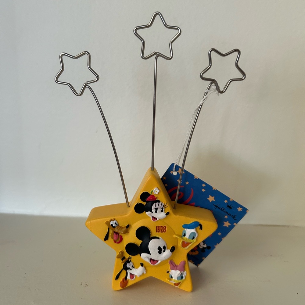New Hallmark Disney Walt's 100th Photo Memo Holder 1928-2001‎ Mickey & Friends